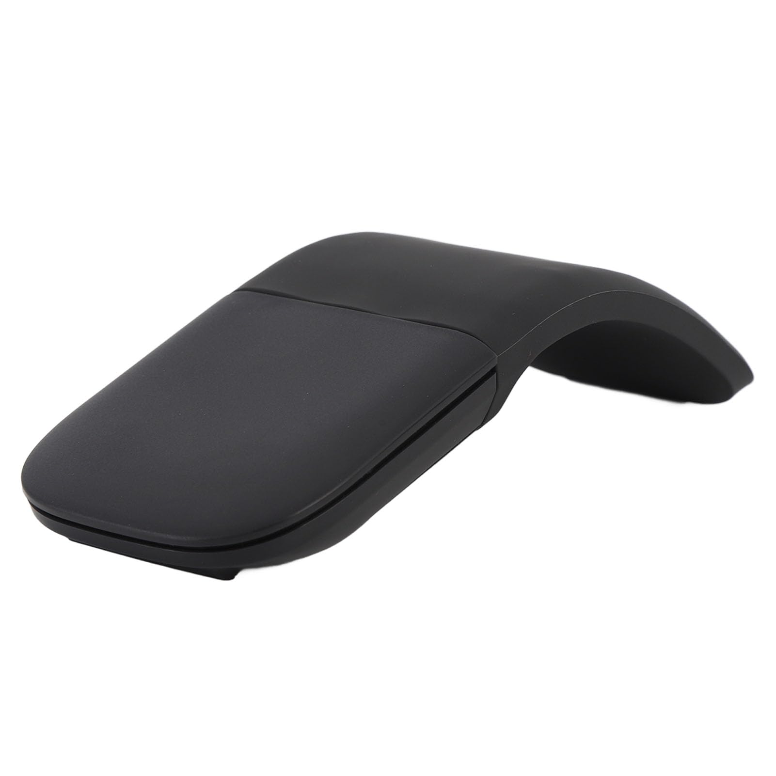 Zunate Ratón óptico Inalámbrico Ultradelgado 1200 dpi |Ratón Táctil BT Plegable para Portátiles, Tabletas, Viajes (Black)