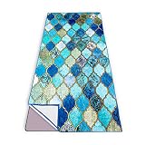 PRUKIVRA Non Slip Yoga Towel with Anchor Fit Corners,Mat Sized,Sweat Absorbent,Microfiber Hot Yoga T