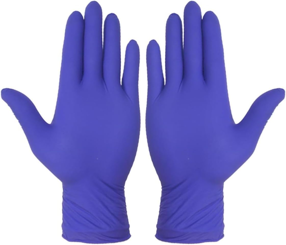 100pcs Disposable Food-grade Pvc Gloves, Waterproof and Oil-resistant Latex Protection Gloves, Blue Xl for Baking, Food Preparation, and Household Use