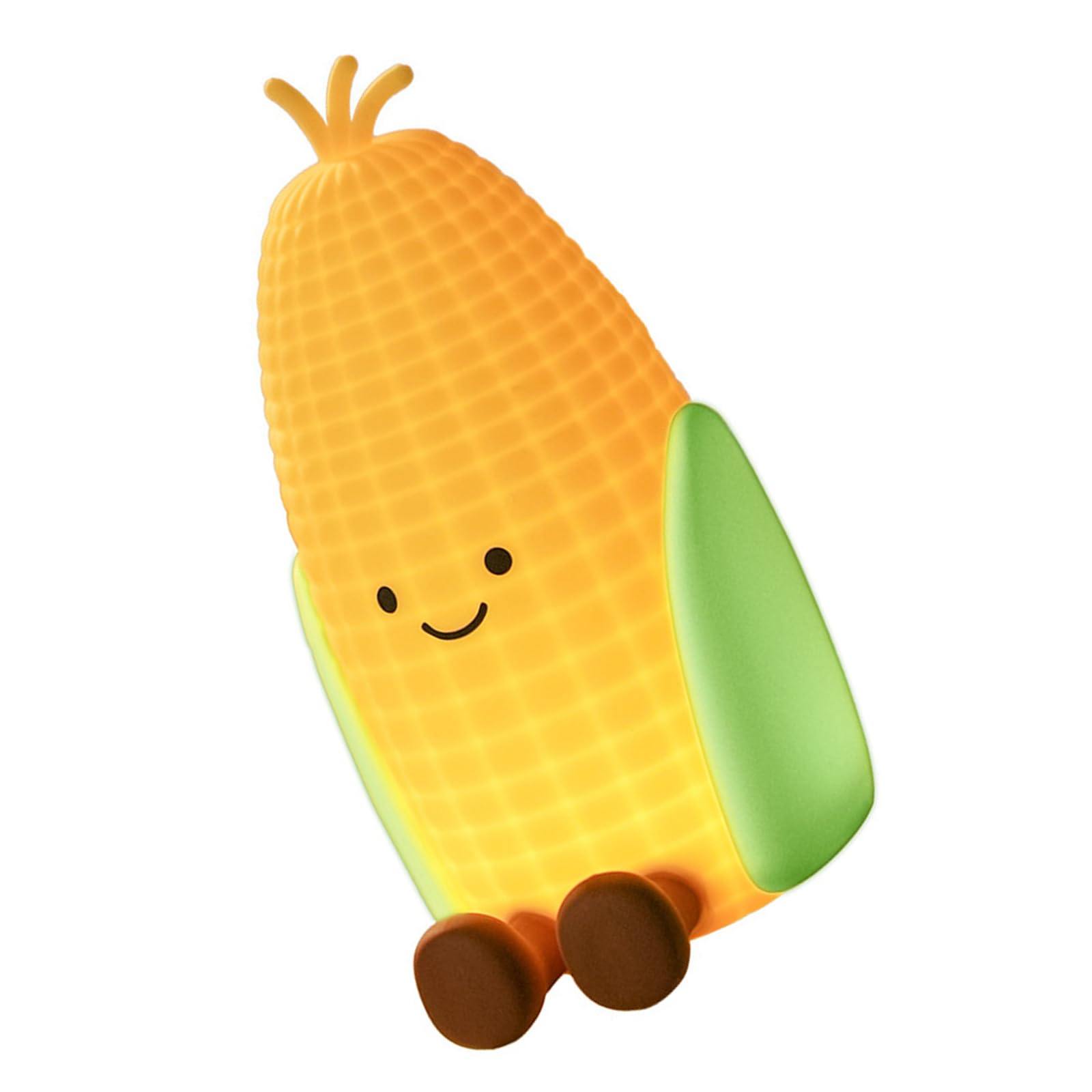 APGLSXY Cartoon Corn Night Light Bedside Lamp Silicone Nursery Night Light Rechargeable Desk Lamp for Bedroom Decoration Silicone