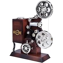 Rhghfujhgy Movie projector jukebox, Mini antique vintage craft jukebox plays Tune birthday home/office/study room decor use