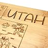 Totally Bamboo A Slice of Life Utah State Serving and Cutting Board, 11" x 8.75" #2