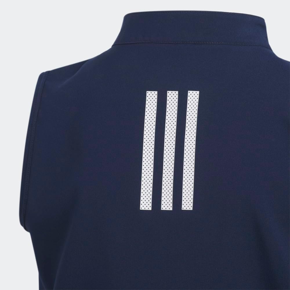 adidas Girl's Half Zip Short Sleeve Romper