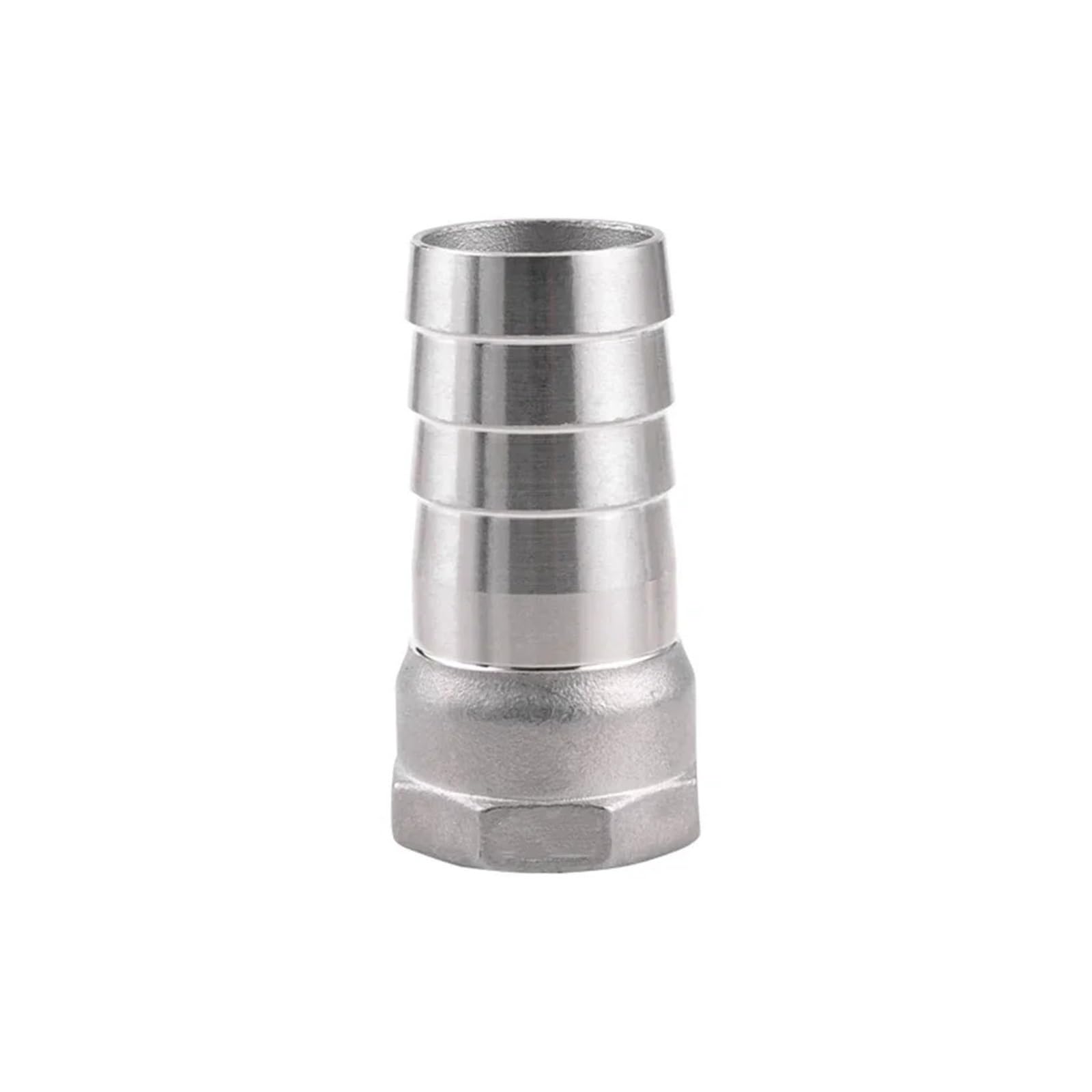 LLBOGRGGN 1PCS 304 Stainless Steel 1/2" BSP Female x 19mm Hosetail Connector