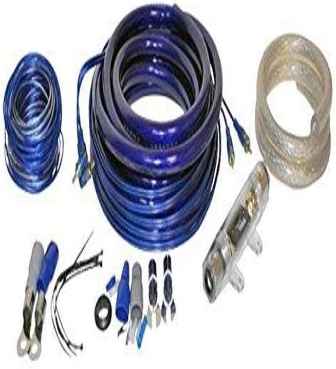 Contaq Speaker & Amplifier Wiring Combo Installation Kit, 0-Gauge Power/Ground, 16-Gauge Remote, 20' Foot RCA Amplifier Complete Install Kit with 150 Amp ANL Inline Fuse 4000W (AMPKIT0)