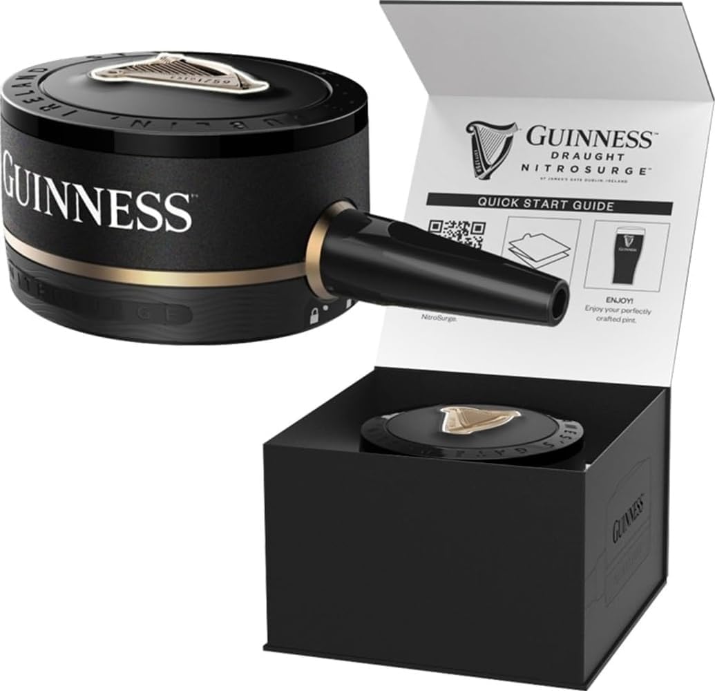 Guinness Draught Nitrosurge Device | Use with Nitrosurge Beer Cans | Ultimate Home Bar Experience | Perfect for Match Day | Celebrate the Football This Summer | Cans Sold Separately | Device Only