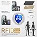 Slim Minimalist Front Pocket RFID Blocking Wallets for Men Women Blocking with Airtag Holder