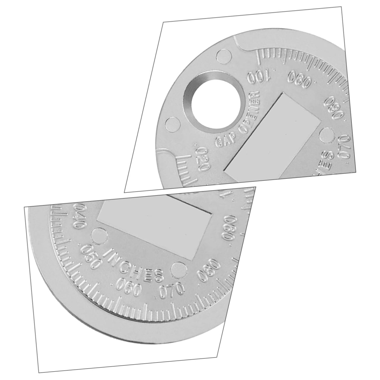 2piezas Calibrador De Espacio Para Bujías De Herramienta De Medición De Brechas Carbono Duradero y Práctico Para Mantenimiento De Automóviles