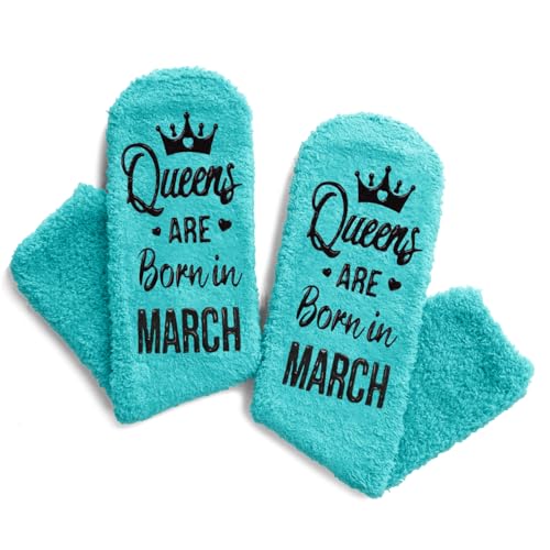 Image of HAPPYPOP Women Queen Birth Month Socks - Month Birthday Gifts, Socks for Her Female in Green