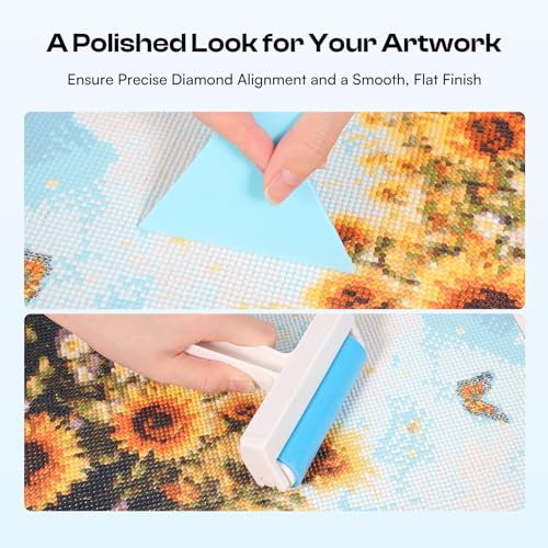 Caydo 31 PCS All Inclusive Diamond Art Accessories Kit, A3 LED Light Pad Set with Diamond Painting Sealer, Trays, Electric Pen, Roller Tool for 5D Diamond Paint by Caydo - Image 6