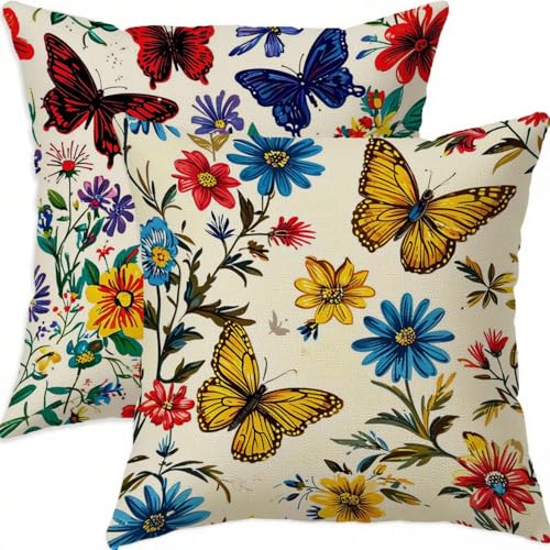 Housse coussin 60x60cm imperméable double face taie oreiller lin canapé