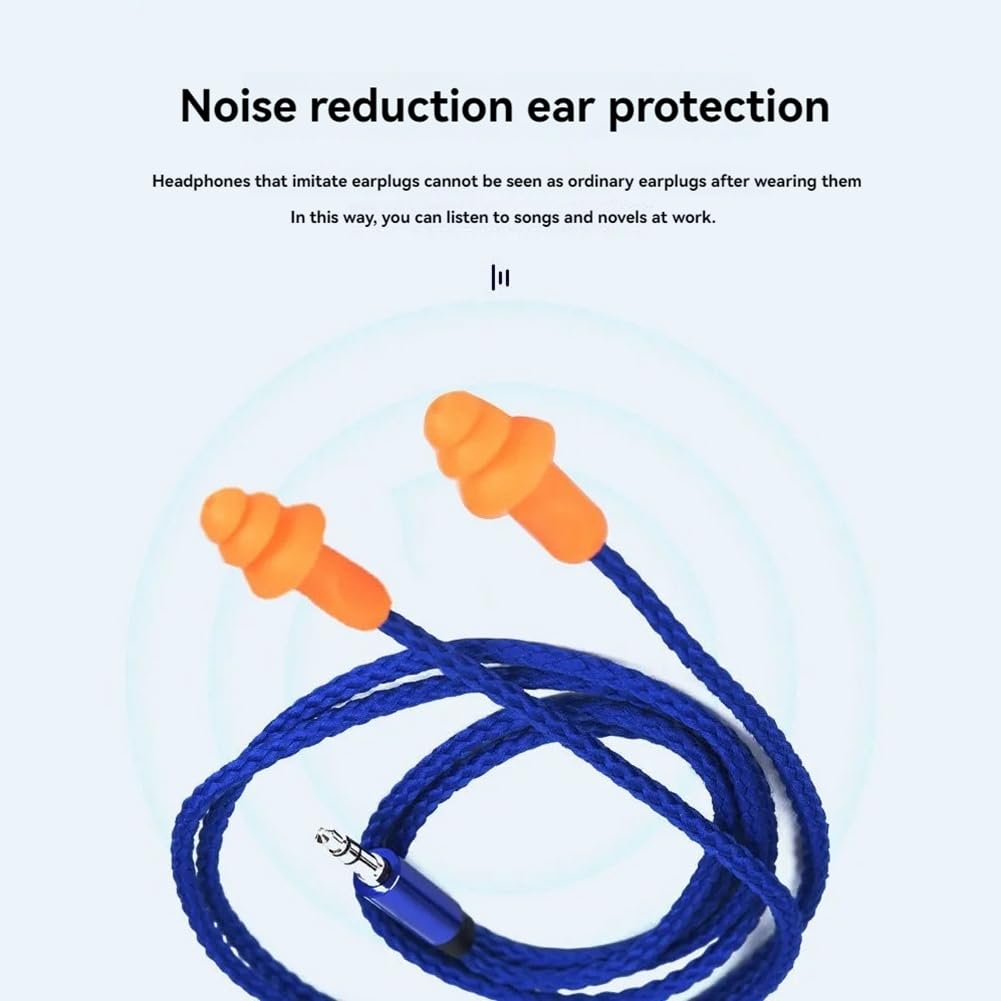 Bloepum Earphone Bluetooth Ear Plugs Labor Protection Noise Reduction Earphone for Work Factory Construction Sites Noisy Places