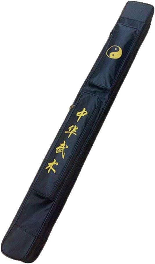 G-LIKE Japanese Bokken Carrying Bag - Single and Double Layer of Sword Bag Carry Case with Multiple Pockets - Canvas with PU