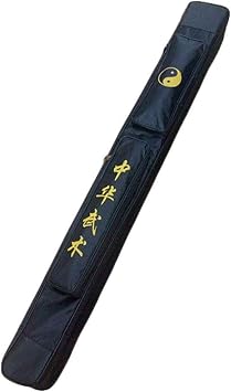 G-LIKE Japanese Bokken Carrying Bag - Single and Double Layer of Sword Bag Carry Case with Multiple Pockets - Canvas with PU