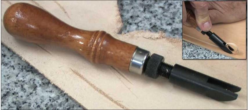 Tandy Leather Craftool� Adjustable "V" Gouge 31811-00