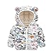 YWLINK Abrigos De Invierno Para NiñOs BebéS NiñAs Lindo Estampado De Dibujos Animados Orejas De Oso Con Capucha Chaquetas Acolchadas Ligeras Prendas De Vestir Exteriores Para BebéS