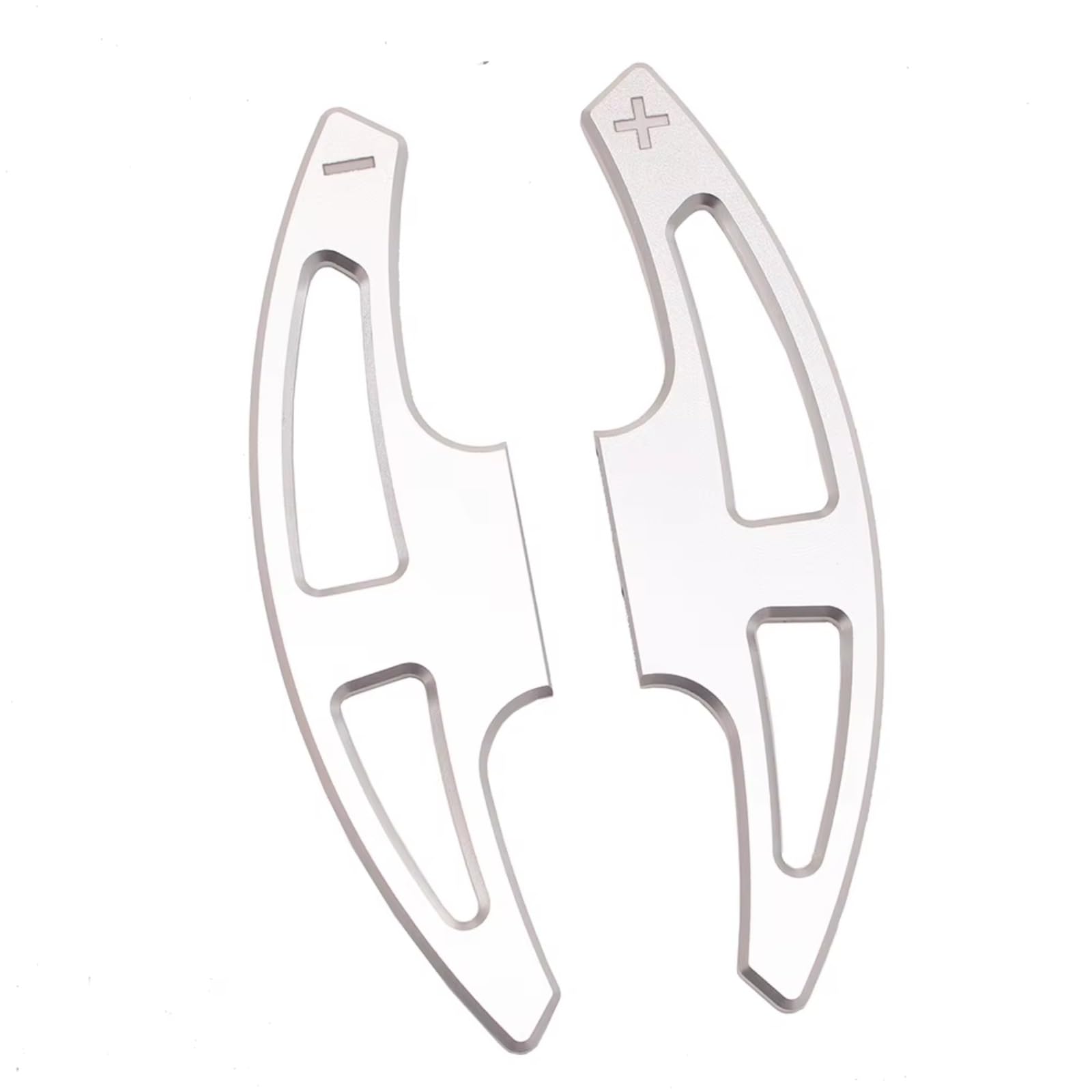 YMNHBIK Gear Shift Paddles Compatible with BMW for E90 E91 E92 E93 M3 E9x M3 E70 X5m E71 X6m Steering Wheel Shift Paddle Shifter Paddles Gear Paddle Extension(Silver)