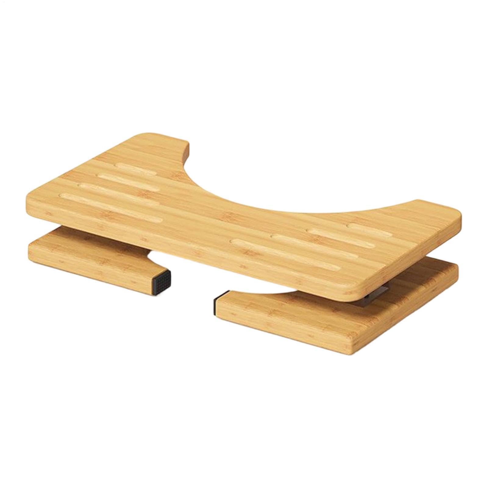 Poop Stool Ergonomisch, Rutschfest, Tragbar, Holz | Töpfchen-Squat-Hocker für Kinder und Erwachsene für Zuhause, die Toilette, Hotel, Wohnheim, Wohnung und auf Reisen