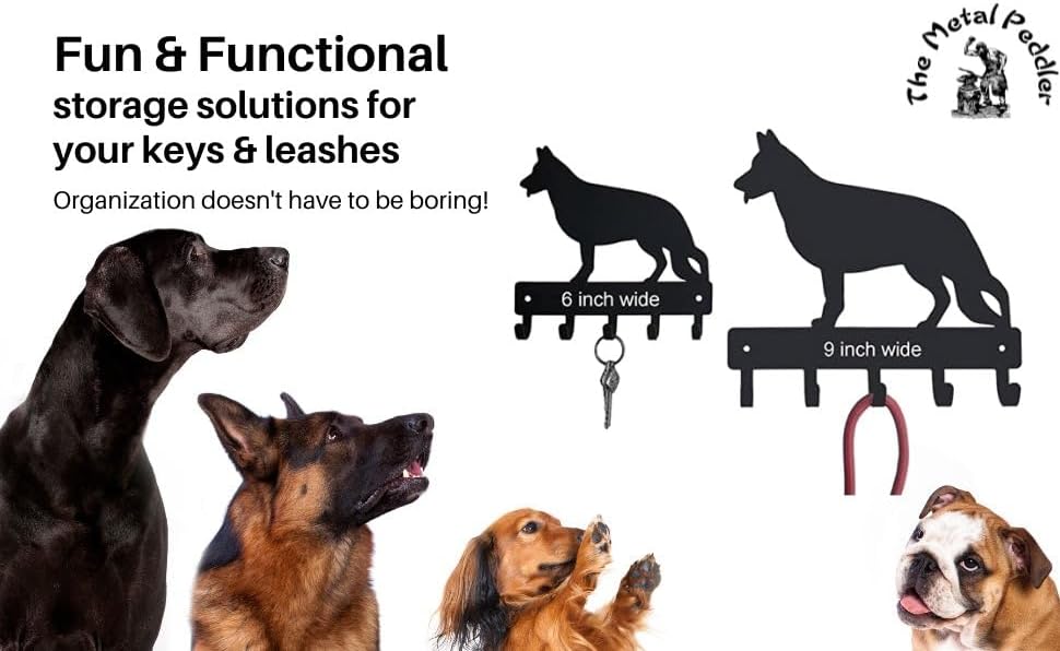 Miniatura 7 de Sheltie Shetland Sheepdog #02 - Soporte para llaves de perro para pared, grande, 9 pulgadas de ancho con 5 ganchos, fabricado en Estados Unidos