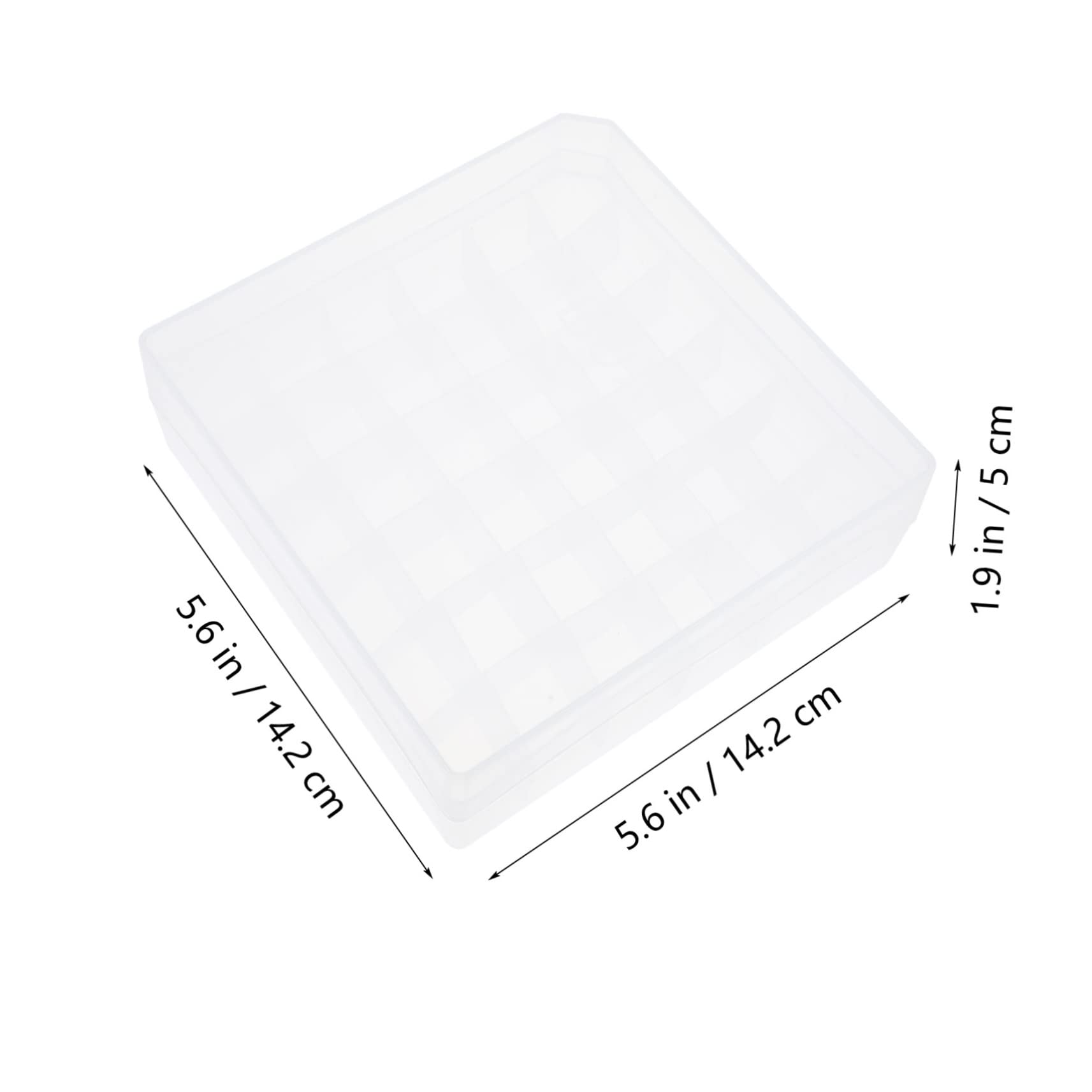 WOONEKY Box Vial Storage Case Sample Vial Case Clear Stand Vials Shelf Small Bottles Sample Bottles Cryogenic Holder Injection Bottle Case Vial Bottle Case Labs Storage Case Plastic