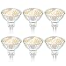 Eofiti MR16 Lampadine LED GU5.3 led 12v 6W Equivalenti a 50W Lampadina Alogene Bianco Caldo 2700K 540LM 83Ra Faretto Led 120 ° Fascio luminoso, Non Dimmerabile 6 Pezzi