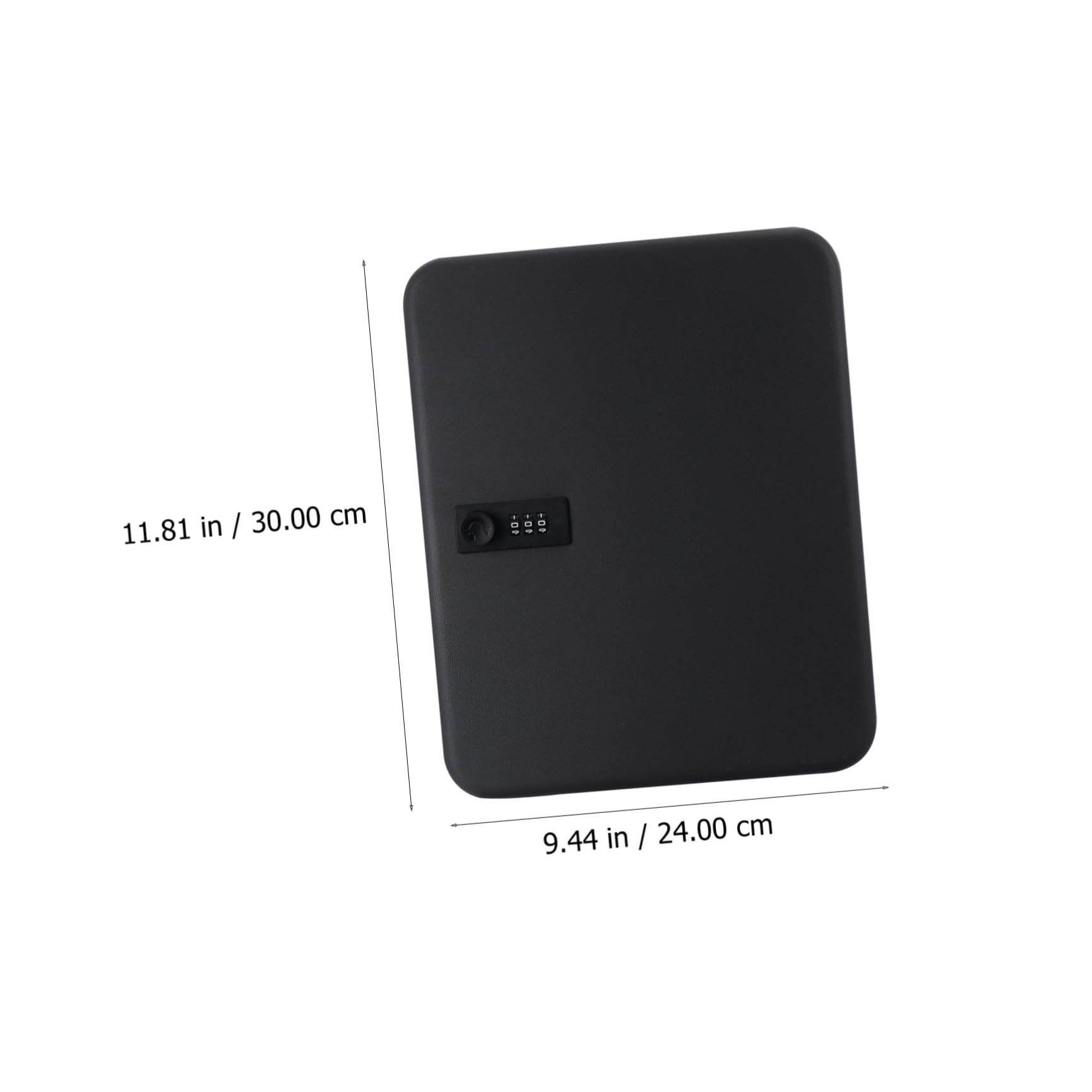 WOONEKY Cassetta con Angoli Arrotondati con Codice Nero Porta Chiavi da Parete Resistente e Sicura in Ferro, 36 Scomparti per Gestori Immobiliari e Officine