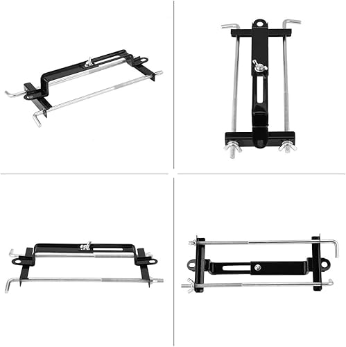 Miniatura 6 de Soporte de batería de barra transversal, soporte de batería ajustable universal de 11.0 in11 pulgadas, soporte de hierro de sujeción con perno de