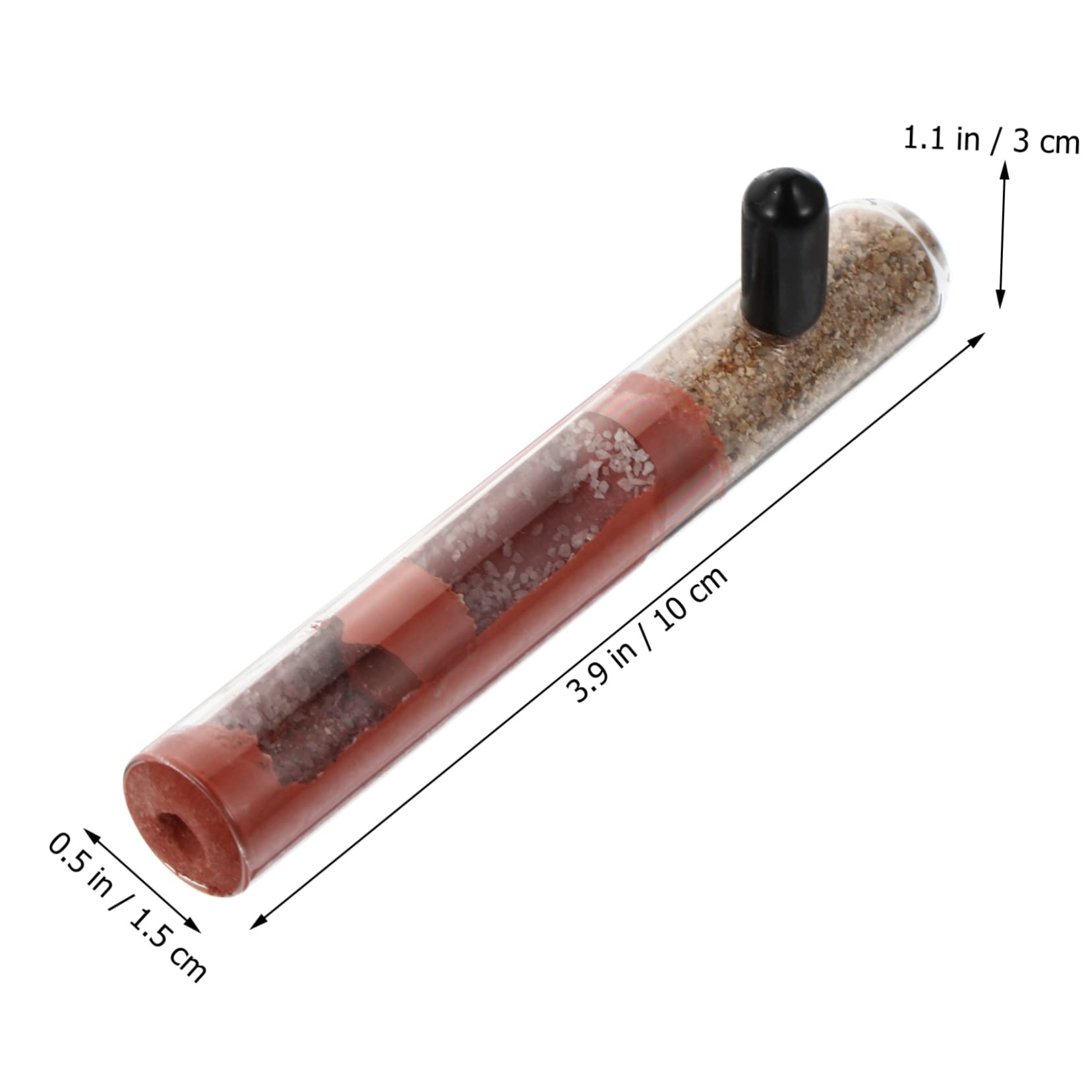 Parliky Ant Tube Nest Glass Breeding Supplies for Ants Transparent Test Tube with Dual Segments for Habitat and Easy Observation of Ant Activity