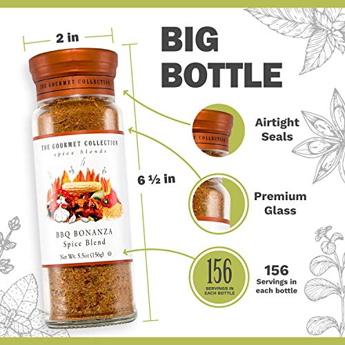 The Gourmet Collection Seasoning Blends, Bbq Bonanza Spice Blend, Rubs And Spices For Grilling And Smoking Pork, Steak Chicken, Burgers And Corn. #TOP3