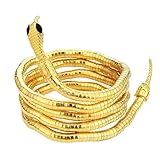 Sixexey Snake Necklace Gold Bendable Necklaces Medusa Halloween Necklace Accessories for Women