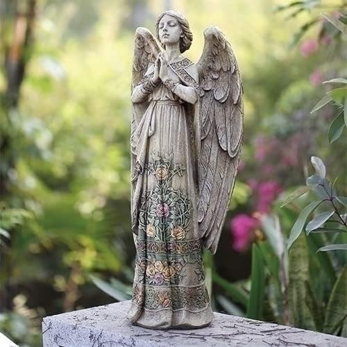 Roman Joseph's Studio Inc., Praying Angel Garden, Garden Collection, Religious Statue, Holy Family, Memorial, Angel, Patron Saint, Garden Décor (24x10x6)