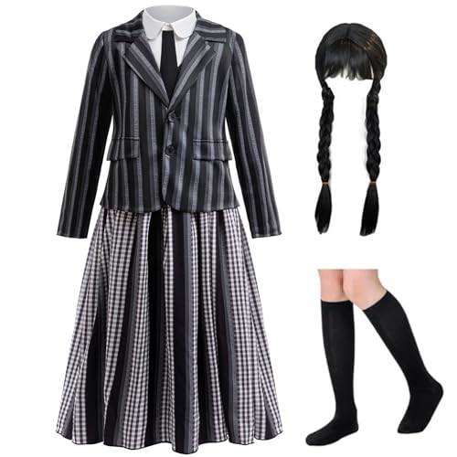 Black dress for kids - Halloween family costume, 4-13Y