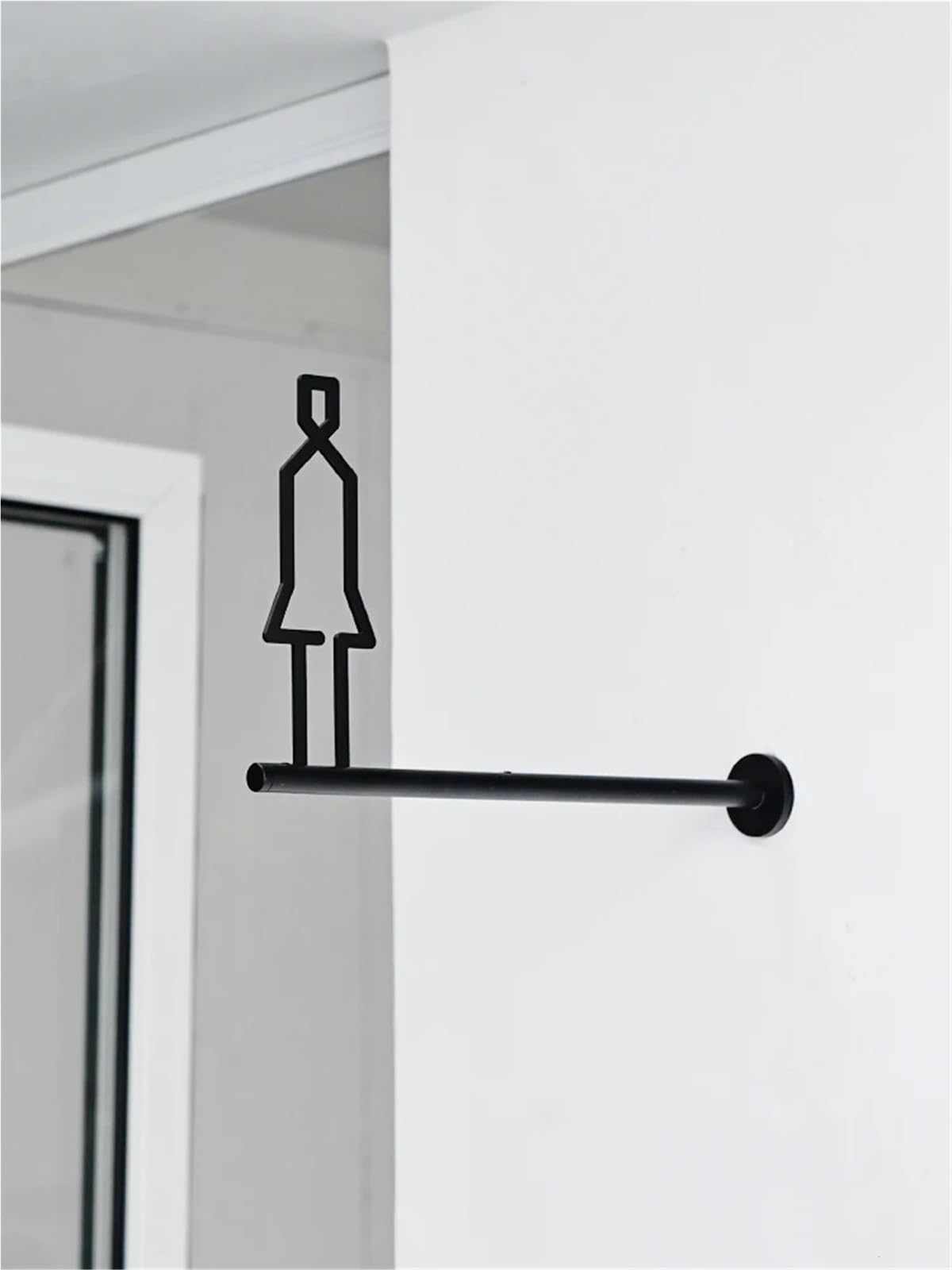 Cartel Aseos Letreros de inodoro for puerta baño, placa Metal 3d for el hogar, hombres y mujeres