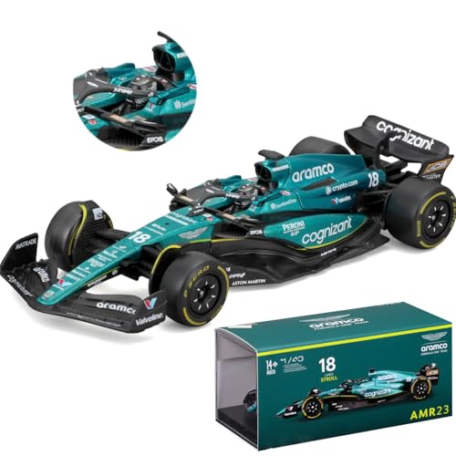 Modelo a escala 1:43 Bburago Aston Martin AMR23 #18