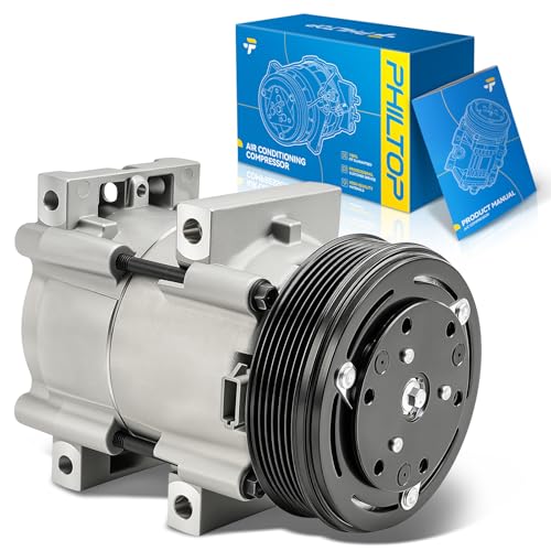 Image of PHILTOP YC2514 Air Conditioner AC Compressor with Clutch for Ford Ranger 2001-2011 2.3L, Mazda B2300 2001-2005, 2007-2009,B4000 2007-2009, 2006 4.0L