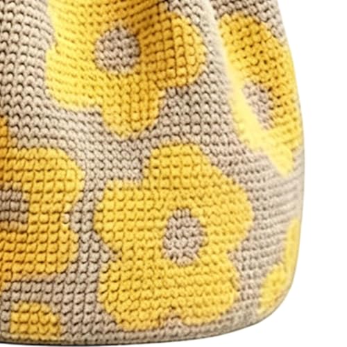 Sac tote à fleurs de plage tressées pour femmes