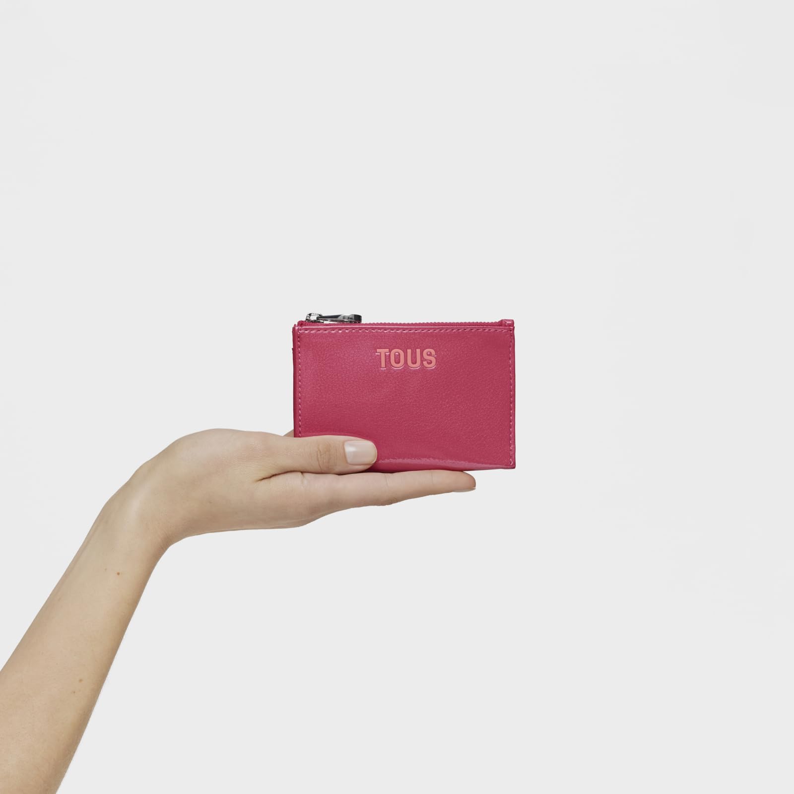 Tous Monedero Tarjetero Fucsia, para Mujer, Medidas 8,5 x 11,5 x 1,8 cm, Colección New Dorp