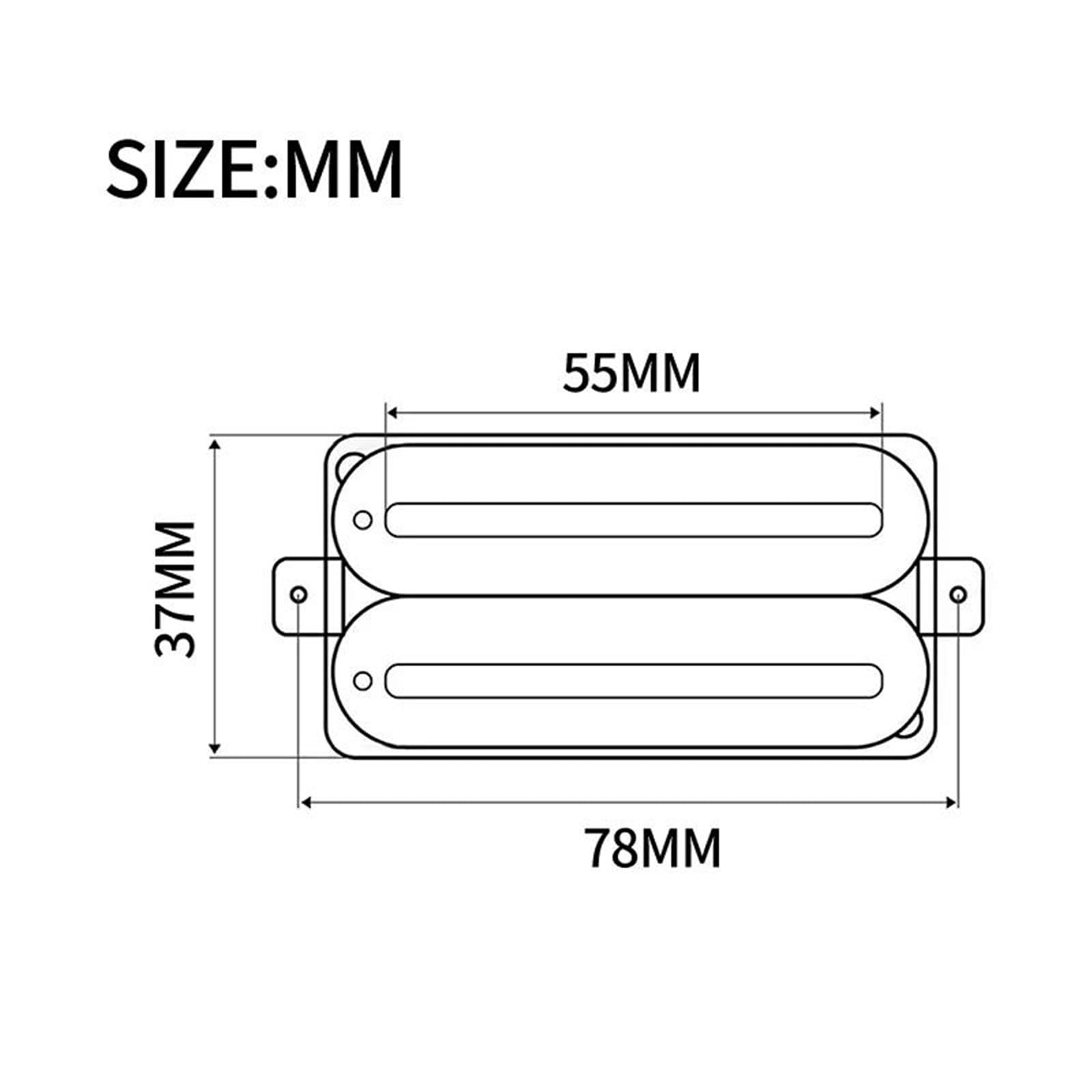 Rofesjonalnych Przetwornik Do Gitary Elektrycznej Przetwornik Z Rozdzielaniem Cewek W Kolorze Czarnym | Super Power Podwójna szyna ceramiczna Humbucker gitara elektryczna N-10K/B-16K przetwornik z podwójną cewką (czarny N i B)