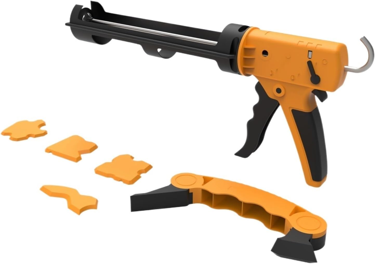 LONNYS Dripless Caulking Gun Kit for Kitchen Bathroom Window High Thrust Ratio Hand Caulk Gun