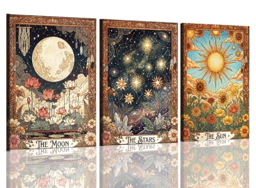 AIBOERL 3 Pack Paint by Numbers Kit for Adults Beginner,Tarot,12X16In by AIBOERL - Used condition - US$15.73