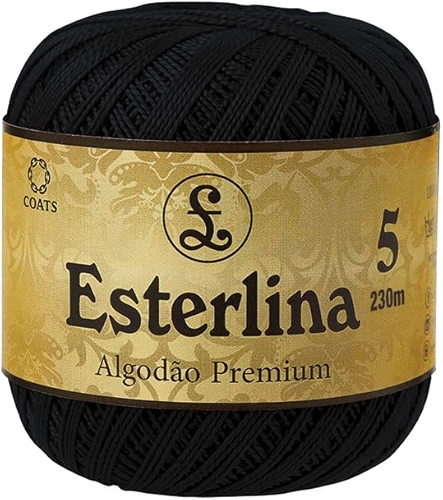 Linha para crochê premium Esterlina 5