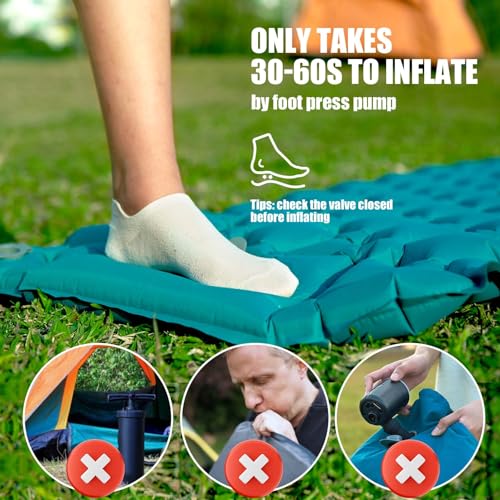 Camping-Sleeping-Inflatable-Pad-Extra-Thick-313947-inch-Ultralight-Self-Inflating-Air-Mat-with-Pillow-for-Outdoor-Backpacking-Camp-Hiking-Tent-UltraClassicUpgradedExtra