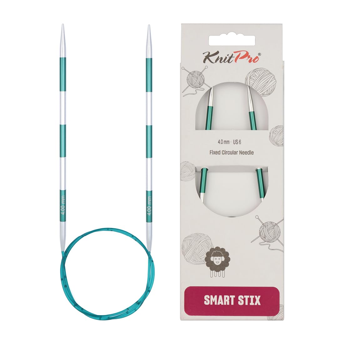 KnitPro Smartstix Fixed Circular Needles 32" (80cm) | 4.00mm