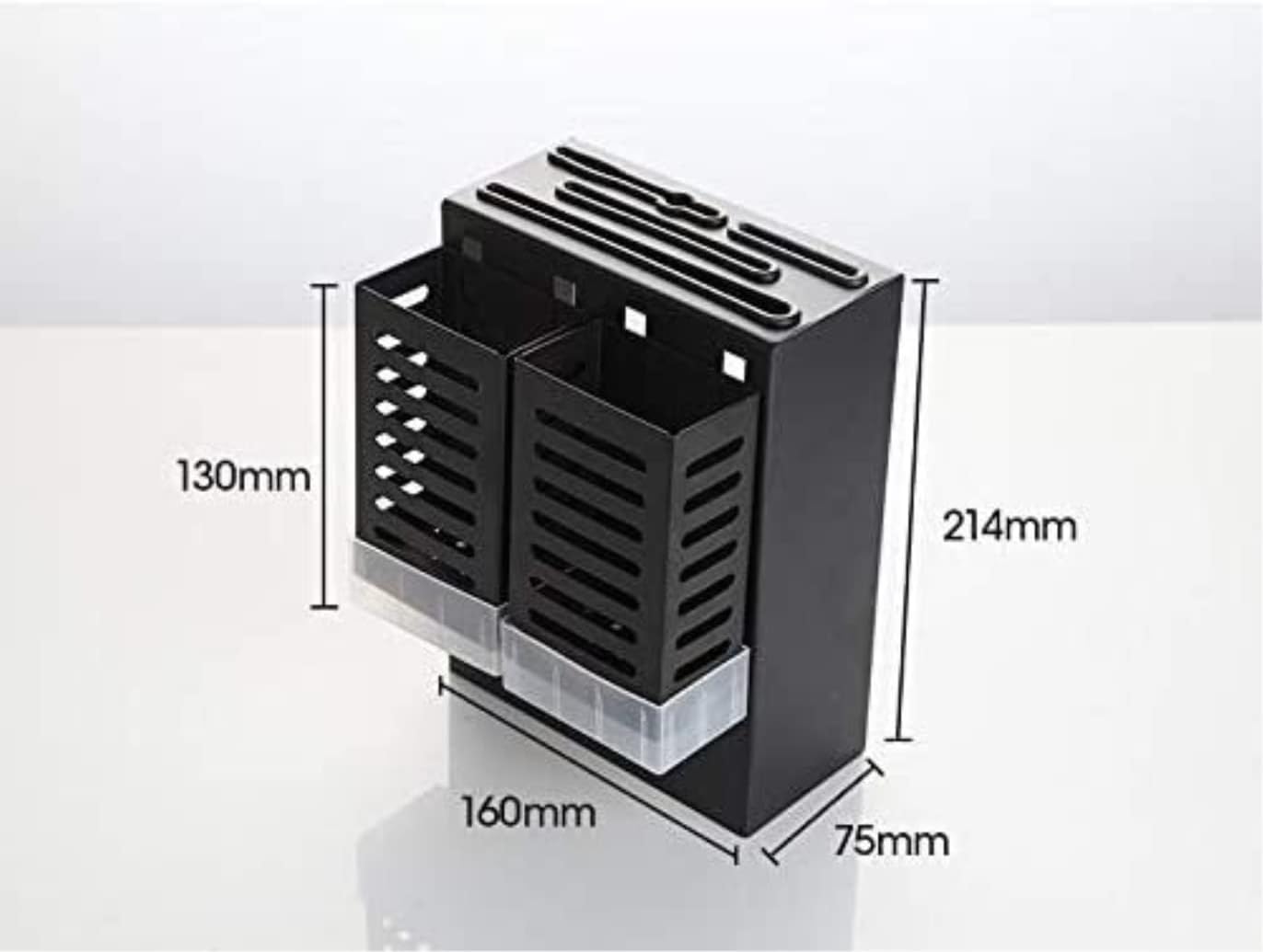 Knife Block Storage Stand Kitchen,Only Selling Cutter Holder,Rack Supplies Chopstick Cage Integrated Rack Wall-Mounted Tube