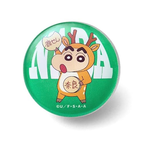 カルチュア・エンタテインメント クレヨンしんちゃん ガラスマグネット 奈良(鹿せんべい)