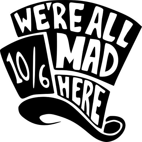 TENNER.LONDONMad Hatter Iron on Screen print Fabric Applique machine washable transfer