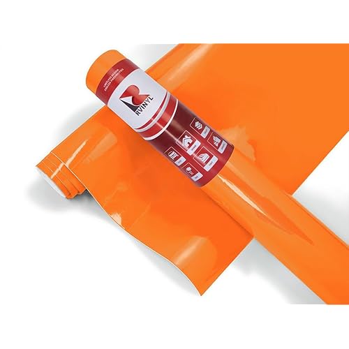 3M 2080 Series G54 Gloss Bright Orange Dual Cast Thick Vinyl Car Wrapping Film - 1ft x 1ft - 1sq ft - Vehicle Sheet Roll