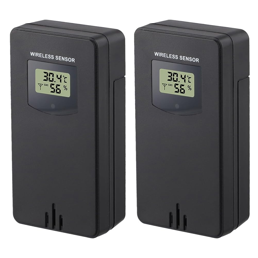 Jnchdghwa As Shown Thermograph Humidity Sensor Meter Hygrometer Indoor Outdoor Thermograph For Weather Stations, Remote Monitor, Home Tools