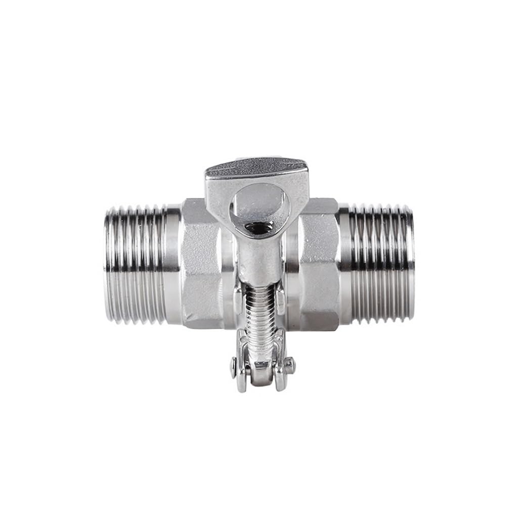Adapter z tulejką gwintowaną ze stali nierdzewnej 304 z potrójnym zaciskiem i uszczelką — złącze rurowe do instalacji sanitarnych(FIP DN40 clamp64)