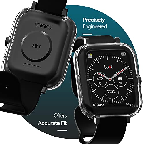 Sounce-Watch-Case-Compatible-for-Boat-Xtend-Pro-Tempered-Glass-Screen-ProtectorHD-Clear-Touch-Sensitive-Ultra-Thin-TPU-Protective-Cover-Transparent